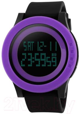 Часы наручные унисекс Skmei 1142-3 (фиолетовый/черный )