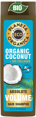 Шампунь для волос Planeta Organica Eco Organic Coconut+Bio Collagen (520мл)