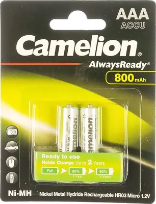 Комплект аккумуляторов Camelion NH-AAA800ARBP2
