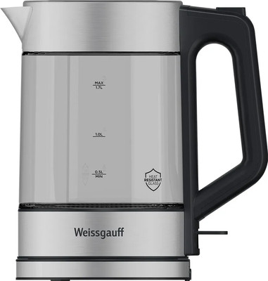 Электрочайник Weissgauff WK 1720 EcoGlass Inox - 