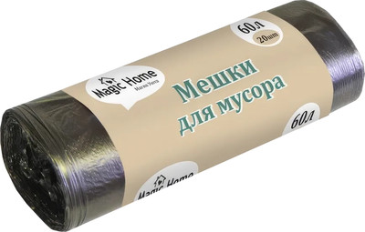 

Пакеты для мусора, Magic Home 6мкм 60л / 22289