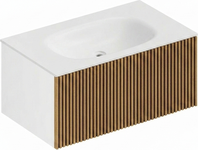 Тумба с умывальником ЗОВ Кито 70 / K70LW0MRM + Oliveeka Flow F70W