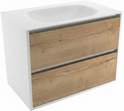 Тумба с умывальником ЗОВ Парма 100 / P100LWP0MHMC1A + Oliveeka Flow F100W