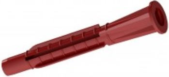 Дюбель универсальный Optimplast 6х51мм с бортом (10шт, красный) - 