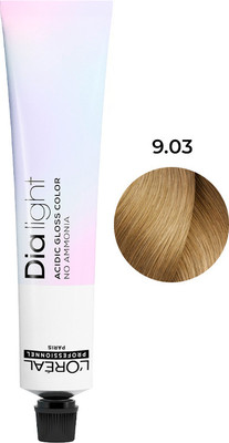 Крем-краска для волос L'Oreal Professionnel Dia Light тон 9.03 (50мл) - 