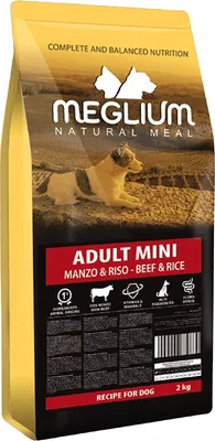 Сухой корм для собак Meglium Dog Adult Mini Beef-Rice / MS2202