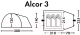 Миниатюра изображения товара Палатка FHM Alcor 3 (синий/серый)