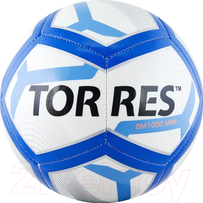 Футбольный мяч Torres BM1000 Mini / F31971 (белый/синий/черный)