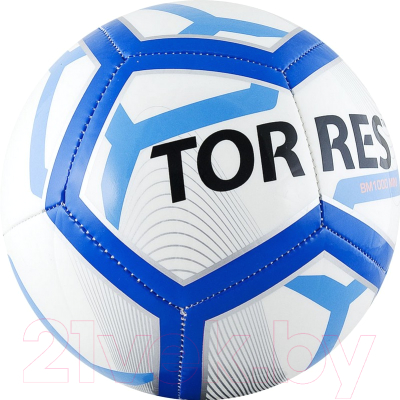 Футбольный мяч Torres BM1000 Mini / F31971 (белый/синий/черный)
