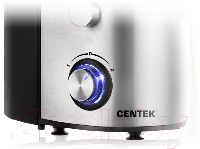 Соковыжималка Centek CT-1215 (черный/сталь)