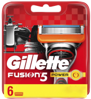 Набор сменных кассет Gillette Fusion Power (6шт) - 