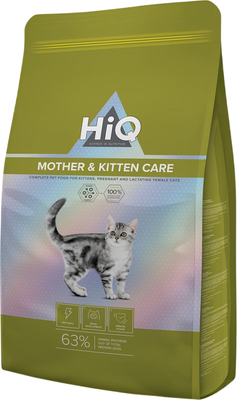 Сухой корм для кошек HiQ Полнорационный для котят и кормящих кошек. С домашней птицей