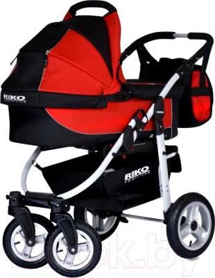 Детская универсальная коляска Riko Amigo (Warm Red) - общий вид