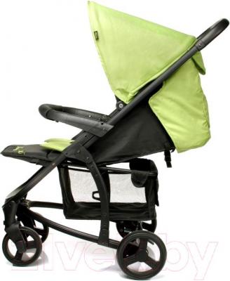 Детская прогулочная коляска 4Baby Atomic (зеленый) - вид сбоку