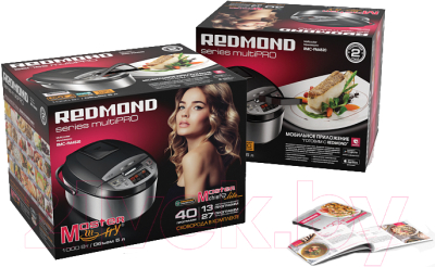 Мультикухня Redmond RMC-FM4520 (черный) - Коробка + Рецепты