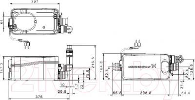 Канализационная установка Grundfos Sololift2 D-2 (97775318) - схема