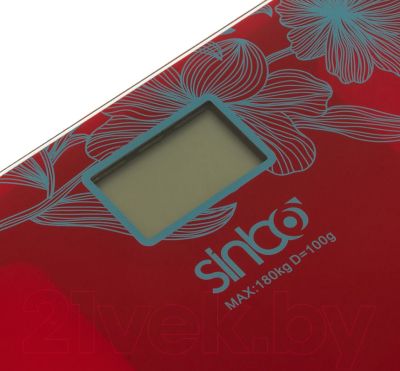 Напольные весы электронные Sinbo SBS 4429 (красный)