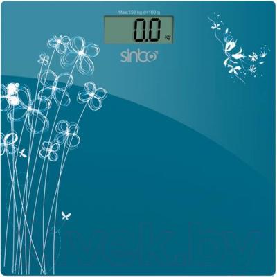 Напольные весы электронные Sinbo SBS 4427 (голубой) - общий вид