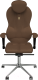 Кресло офисное Kulik System Grand азур (шоколад с подголовником) - 