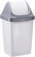 Контейнер для мусора Idea Свинг / М2461 (9л,мраморный) - 