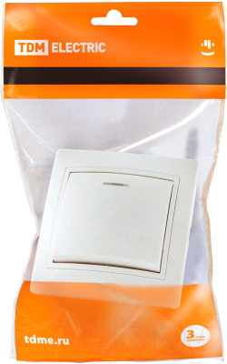 Изображение товара Выключатель TDM Таймыр SQ1814-0004 (белый)