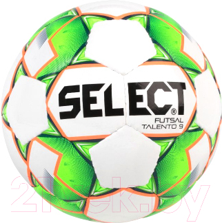 Мяч для футзала Select Futsal Talento 9 004 U-9 (белый/зеленый/оранжевый)