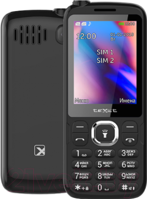 Мобильный телефон Texet TM-D325 (черный)