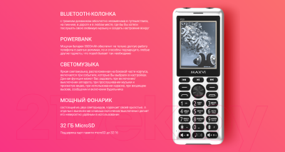Мобильный телефон Maxvi P20 (черный/золото)