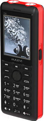 Мобильный телефон Maxvi P20 (черный/красный)