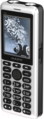 Мобильный телефон Maxvi P20 (черный/серебристый)