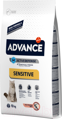 Сухой корм для кошек Advance Sensitive с лососем (10кг)
