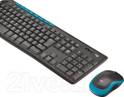 Клавиатура+мышь Logitech MK275 920-007721 / 920-008535 (черный/синий)