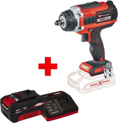 Аккумуляторный гайковерт Einhell Impaxxo 18/450 +1 акк.4 Ач +ЗУ 3А