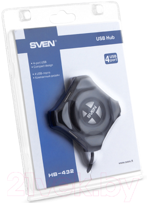 USB-хаб Sven HB-432 (черный)