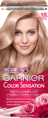 Крем-краска для волос Garnier Color Sensation Роскошный цвет 9.02 (перламутровый блонд)