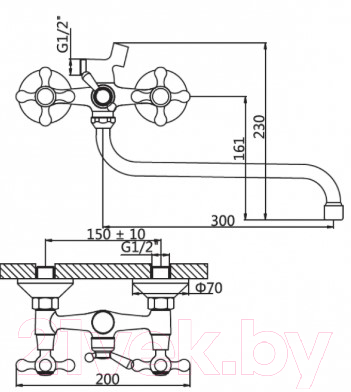 Смеситель AV Engineering AVZBE7-A713