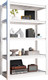 Стеллаж металлический Modular Shelving 90x40x182 / 9040182/5WHS -