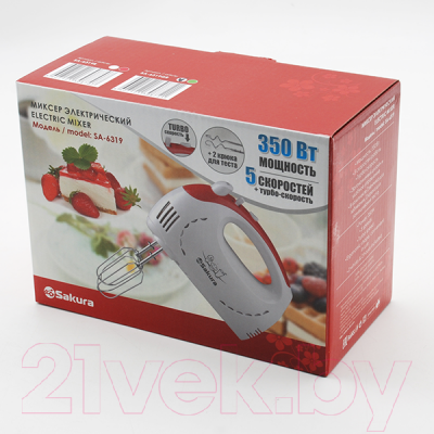Изображение товара Миксер ручной Sakura SA-6319R