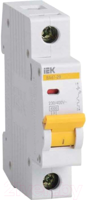 Выключатель автоматический IEK ВА 47-29 16А 1п 4.5кА В / MVA20-1-016-B