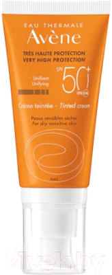 Крем солнцезащитный Avene SPF 50+ с тонирующим эффектом (50мл)