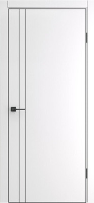 Дверь межкомнатная el'Porta ПП Порта-58 4AB 60х200 (Alaska, черный) - 