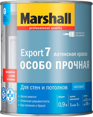 Краска MARSHALL Masterline Export-7 латексная BW