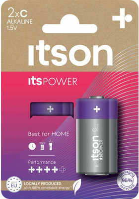 Комплект батареек Itson Power Alkaline LR14 C