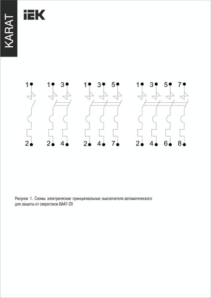 Выключатель автоматический IEK ВА 47-29 1Р 16А 4.5кА C