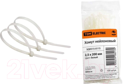 Изображение товара Стяжка для кабеля TDM SQ0515-0115 (100шт)