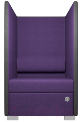 Кресло мягкое Kulik System Private 1 азур (фиолетовый)
