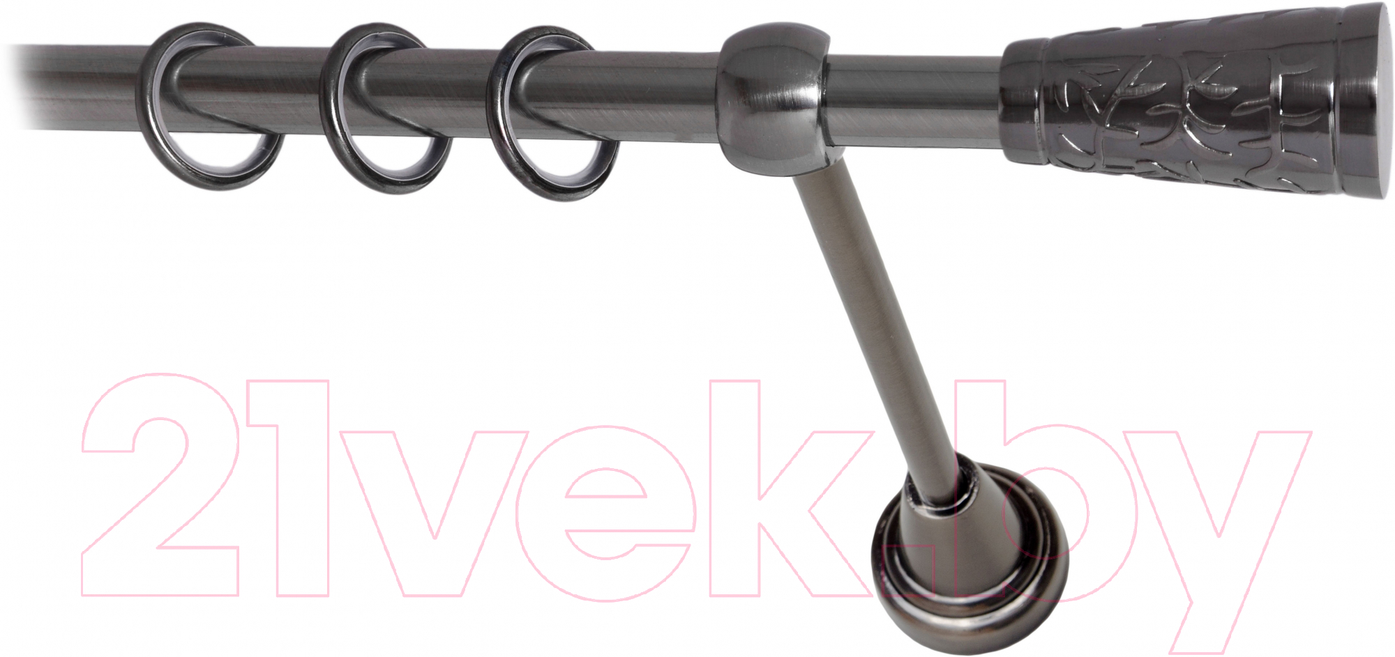 Карниз для штор Lm Decor Византия 066 1р гладкий (антрацит, 3.6м)