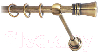 Карниз для штор Lm Decor Гиро 071 1р гладкий (антик, 2.8м)