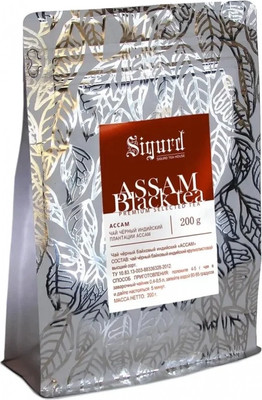 Чай листовой SIGURD Black Assam черный (200г) - 
