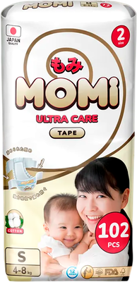 Подгузники детские Momi Ultra Care Mega pack S 4-8кг